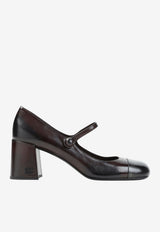65 Mary-Jane Leather Pumps