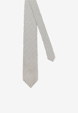 Tom Ford Geometric Pattern Silk Tie White STE001S0353WAB_WHITE_70013834