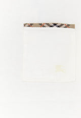 Burberry Check-Trimmed EKD T-shirt White 8127629B7078_CHALK_70013681
