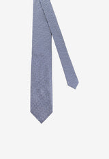Tom Ford Geometric Pattern Silk Tie Blue STE001S0353UBA_PETROLBLUE_70013930