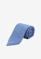 Tom Ford Geometric Pattern Silk Tie Light Blue STE001S0353UAB_BRIGHTBLUE_70013963