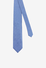 Tom Ford Geometric Pattern Silk Tie Light Blue STE001S0353UAB_BRIGHTBLUE_70013963