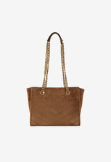 Niki Quilted Suede Shoulder Bag