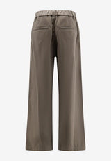 Brunello Cucinelli Elastic Waist Casual Pants Gray MB156P9309C983_ORIGANO_70014778