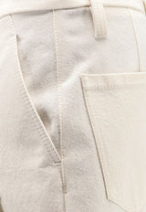 Brunello Cucinelli Baggy Wrinkled Pants Cream MB198P9022C1101_PANAMA_70014863