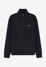 Polo Ralph Lauren Logo Embroidered Half-Zip Sweatshirt Blue 710P06234001_POLOBLACK_70027157