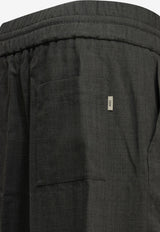 AMI PARIS Elastic Drawstring Pants Gray UTR918WV0211A189_GRISCARBONE_70231724