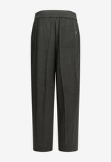 AMI PARIS Elastic Drawstring Pants Gray UTR918WV0211A189_GRISCARBONE_70231724