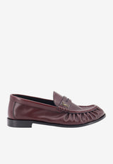 Saint Laurent Le Loafer in Smooth Leather Bordeaux A002CJAAGXG6110_HELIOSBORDEAUX_70422216