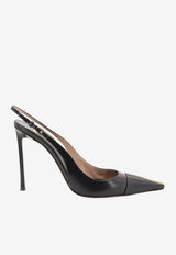 Tom Ford Thea 105 Shiny Leather Slingback Pumps Black W3902LKD002PNAA_BLACK_70014195
