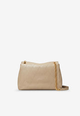 Tory Burch Charlie Leather Shoulder Bag Taupe 185828020_SoftCement_66335944