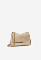 Tory Burch Charlie Leather Shoulder Bag Taupe 185828020_SoftCement_66335944