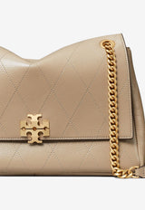 Tory Burch Charlie Leather Shoulder Bag Taupe 185828020_SoftCement_66335944