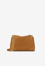 Tory Burch Charlie Suede Shoulder Bag Caramel 183357200_CARAMEL_70008178