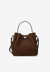 Tory Burch Romy Suede Bucket Bag Dark Brown 169275200_DarkCocoa_70008179