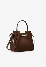 Tory Burch Romy Suede Bucket Bag Dark Brown 169275200_DarkCocoa_70008179