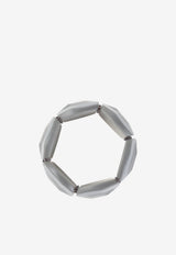 Oversized Faceted Bangle Bracelet