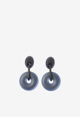 Resin Discs Drop Earrings