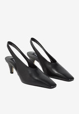 60 Nappa Leather Slingback Pumps