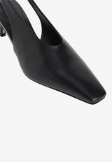 60 Nappa Leather Slingback Pumps
