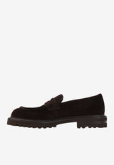 Suede Leather Penny Loafers