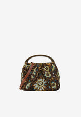 Embellished Top Handle Bag