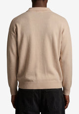 Roberto Collina Wool Polo Sweater Beige 263MYB21104--31
