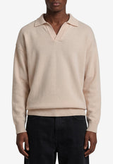 Roberto Collina Wool Polo Sweater Beige 263MYB21104--31