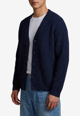 Roberto Collina Knitted Wool Cardigan Blue 263MYB25110--10