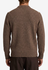 Ballantyne Diamond Pattern Wool Sweater Beige B2P000-5W022-94558