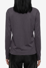 Lemaire Long-Sleeve Scarf Top Gray TS0049-LJ1025-GY006