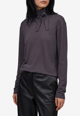 Lemaire Long-Sleeve Scarf Top Gray TS0049-LJ1025-GY006