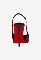 Christian Louboutin Miss Z 100 Patent Leather Slingback Pumps Red 1260473--R95A