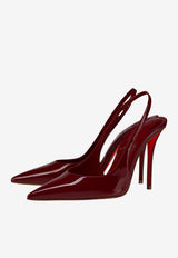 Christian Louboutin Miss Z 100 Patent Leather Slingback Pumps Red 1260473--R95A