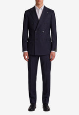 Tagliatore Vesuvio Double-Breasted Suit Blue 2SVS20B11-070001-B5713