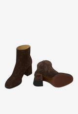 Valentino Fawcette 75 Suede Ankle Boots Brown 9W2S0NE9-DHU-0TO