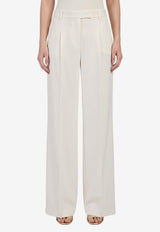 Federica Tosi Wide-Leg Cady Pants White 30804-313-02