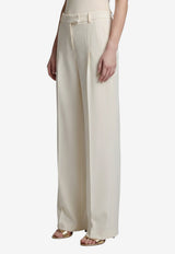 Federica Tosi Wide-Leg Cady Pants White 30804-313-02