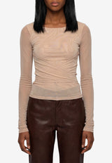 Lemaire Ballerina Wrap Top Pink TS0052-LJ1070-RE311