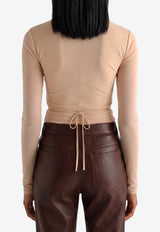 Lemaire Ballerina Wrap Top Pink TS0052-LJ1070-RE311