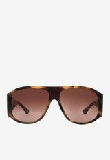 Chloé Izia Aviator Sunglasses Brown CH26WEK0347--205