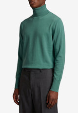 Ballantyne Cashmere High-Neck Sweater Green B2P002-12K00-12509