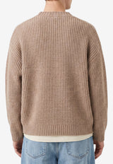 Roberto Collina Knitted Wool Cardigan Beige 263MYB25110--04
