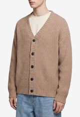 Roberto Collina Knitted Wool Cardigan Beige 263MYB25110--04