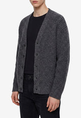 Roberto Collina Knitted Wool Cardigan Gray 263MYB25110--21