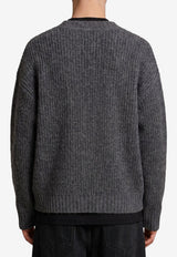 Roberto Collina Knitted Wool Cardigan Gray 263MYB25110--21