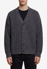 Roberto Collina Knitted Wool Cardigan Gray 263MYB25110--21