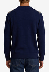 Ballantyne Diamond Pattern Wool Sweater Blue B2P000-5W022-93526