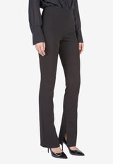 Federica Tosi High-Waist Slit Tailored Pants Black 30800-313-29