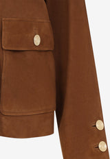 Suede Leather Blazer